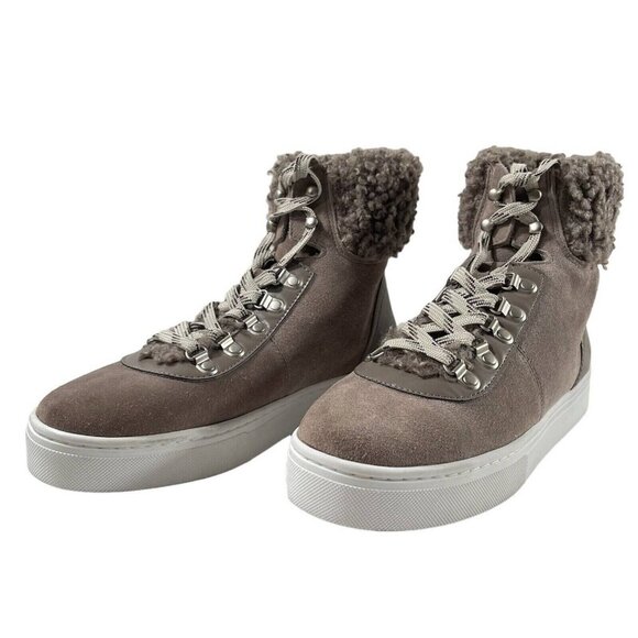 Sam Edelman Women’s Size 8.5M Luther Faux Shearling Boot Taupe - Picture 4 of 10